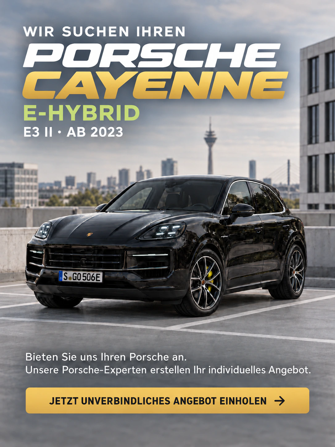 Porsche Cayenne E-Hybrid · Ankaufkampagne